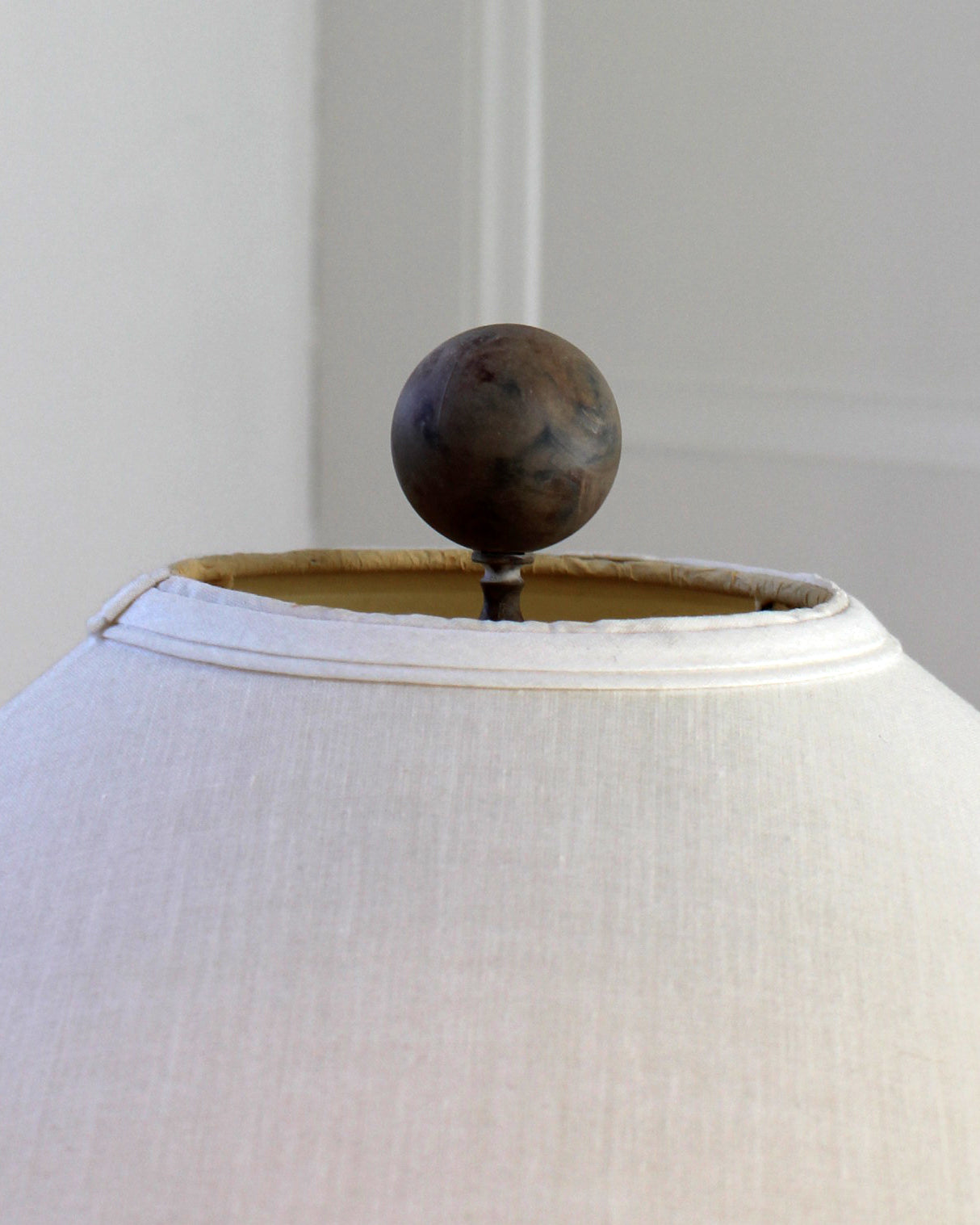 Postmodern Steel and Plaster Table Lamp