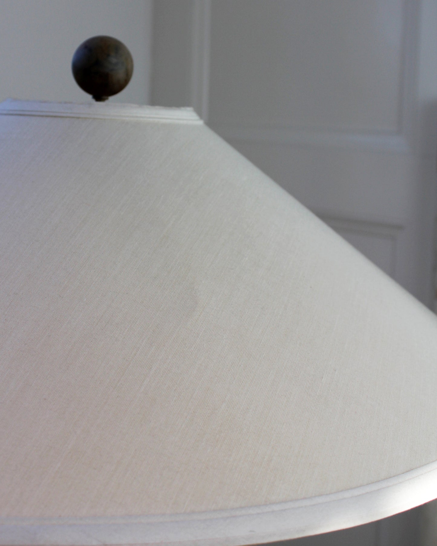 Postmodern Steel and Plaster Table Lamp