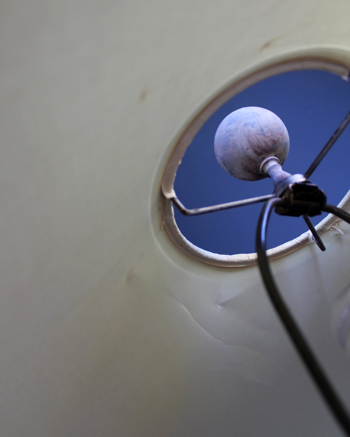 Postmodern Steel and Plaster Floor Lamp