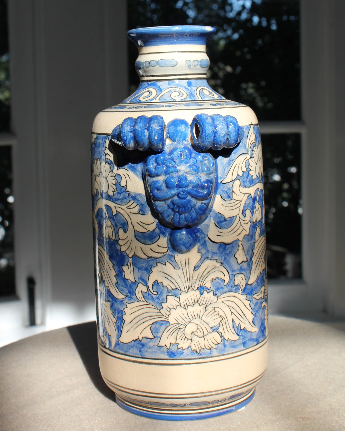 Chinoiserie Style Handpainted Vase